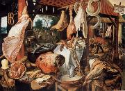 Pieter Aertsen Butcher sale state with flight nacb Agypten Spain oil painting reproduction